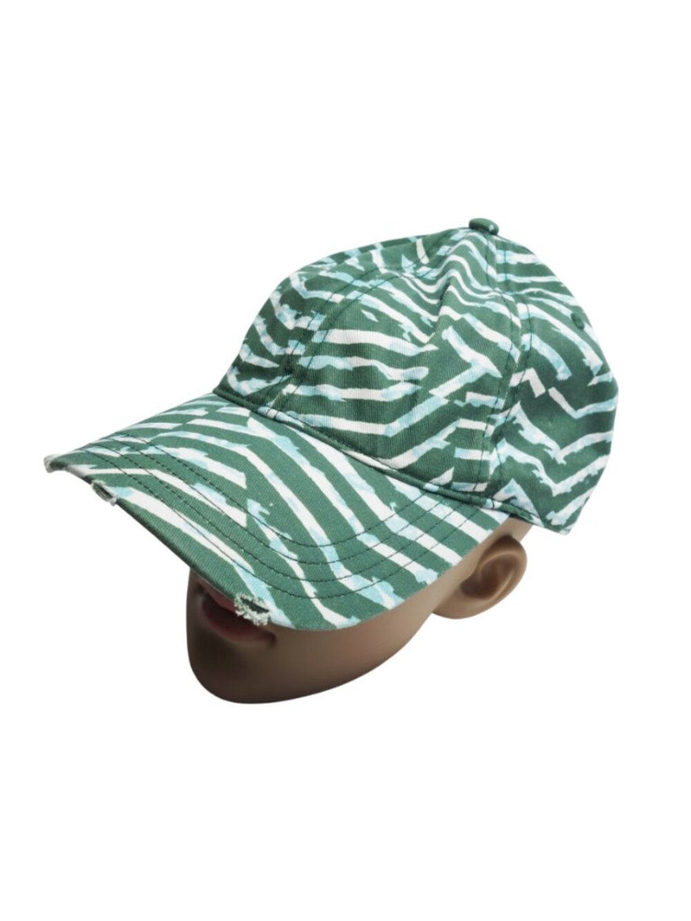 Aerie Baseball Hat Green Pattern Cap Women's NWT!